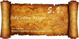 Sántha Vilma névjegykártya